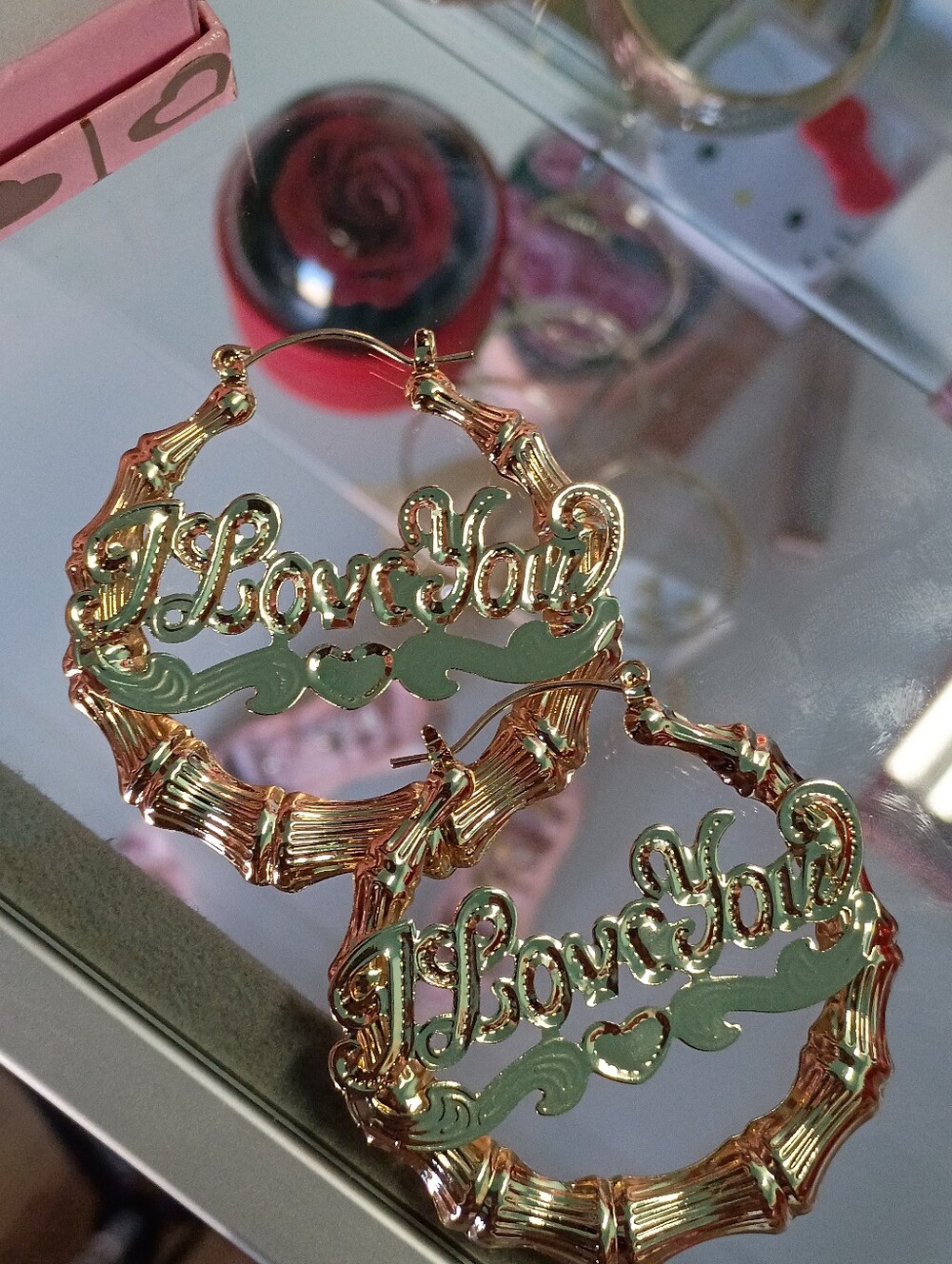 Bamboo Hoop Earrings